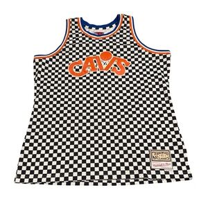 Mitchell & Ness Cleveland Cavaliers Checkerboard Swingman Jersey XL NBA Cavs